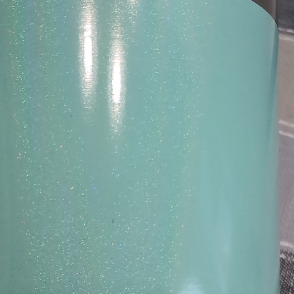 Shimmer Mint Green Tumbler w/ Handle 40 oz - Picture 9 of 9